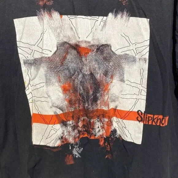 Slipknot Men's Black Cotton Short Sleeve Graphic 2018 Band T-Shirt Size XL - Picture 4 of 11